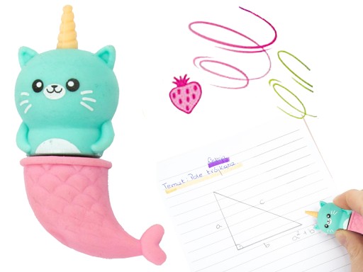KIDEA SCENTED Guma na vymazanie pandy jednorožca Mermaid