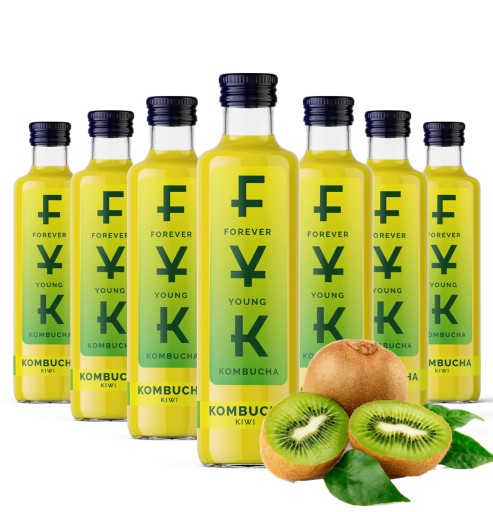 Kombucha Kiwi 0,25l Forever Young FYK nápoj