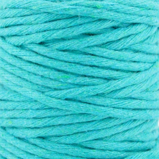 Macrame bavlnená šnúrka 5mm 50m morská zelená