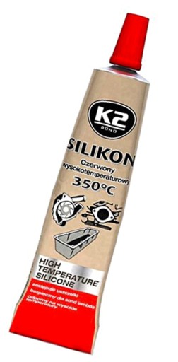 K2 ČERVENÝ SILIKÓN VYSOKÁ TEPLOTA DO +350°C H7T85