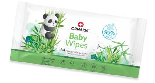 Opharm Baby Wipes Utierky navlhčené vodou 99%