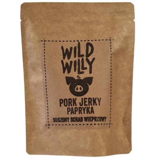 Sušené bravčové Wild Willy Pork Jerky Paprika 30g