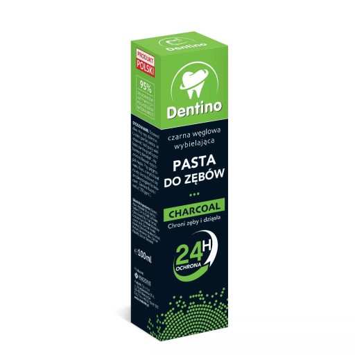 DENTINO CHARCOAL bieliaca zubná pasta, 100 ml