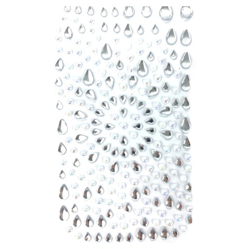 NÁLEPKY KRIŠTÁĽOV FACE ZIRCONIA DIAMANDS 3D GemStickers