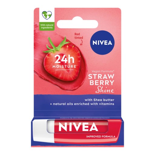 NIVEA OCHRANNÝ RUŽ NA RUŽ JAHODOVÝ LESK