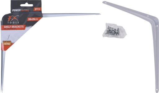 UHLOVÉ KONZOLY na police, 2 ks 25/20 cm do 12 kg