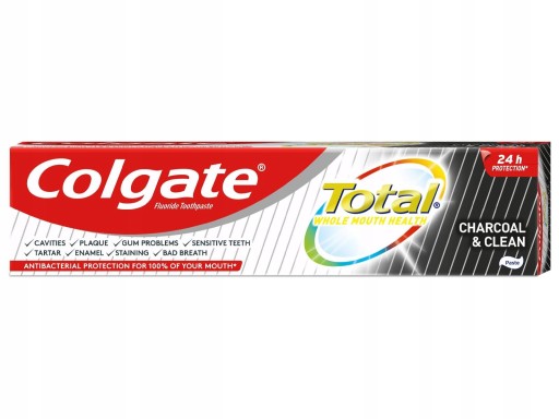 Zubná pasta Colgate TOTAL CHARCOAL čierna 75 ml