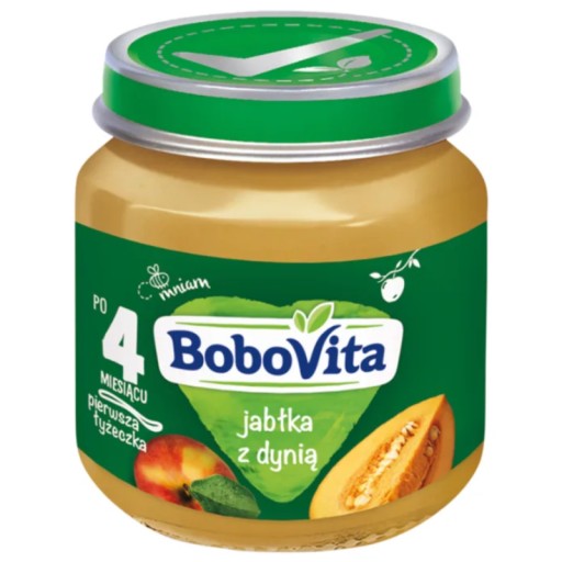 BOBOVITA Ovocný dezert Jablko a tekvica 4 m+ 125 g
