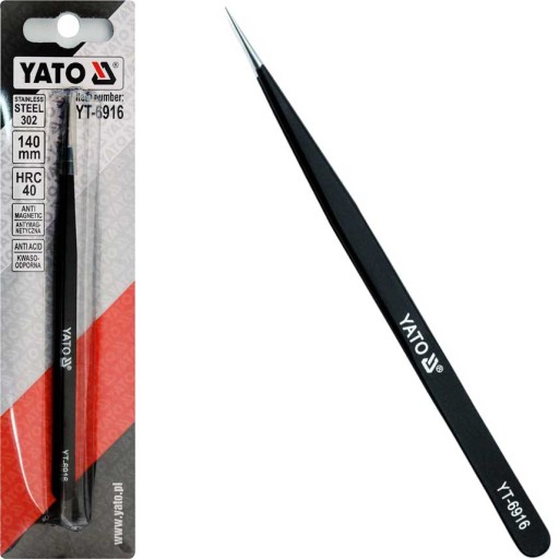 Priama pinzeta s antistatickou vrstvou YATO 140 mm