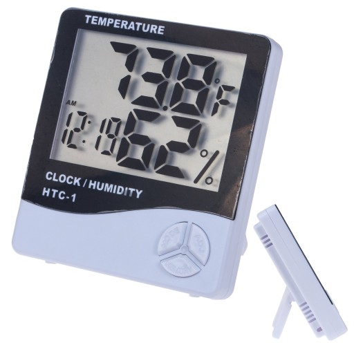 METEOROLOGICKÉ STANICE DIGITÁLNE HODINY LCD BUDÍK HYGROMETER