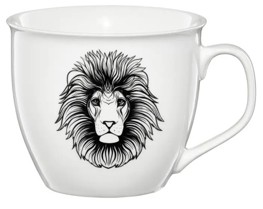 Porcelánový hrnček AMBITION, znamenia ZODIAC, LEV, 550ML