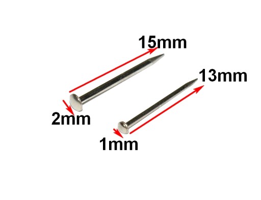 ŠPIČKY KRAJČÍRSKE 15mm veľmi krátke flitre 3964