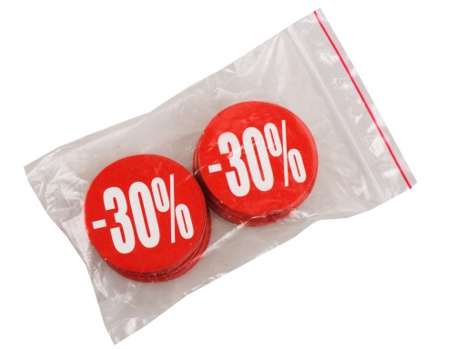 okrúhly štítok CIRCLE FI 9CM - 30% REKLAMA
