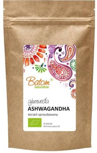 Ashwagandha ASHWAGANDHA prášok 100 g BIO Adaptogen Indický ženšen BATOM