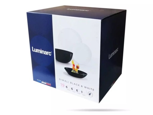 LUMINARC DIWALI BLACK tanier hlboký 20 cm