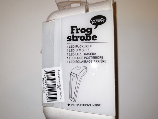 ZADNÉ SVETLO KNOG FROG STROBE LED BIELA -60%