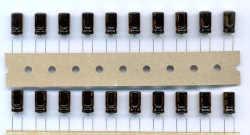 100uF 10V 100 µF 10 V LELON (20 KS) ELEKTROLYTICKÝ KONDENZÁTOR