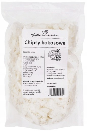 KOKOSOVÉ ČIPESKY 100g BEZ PRÍDAVNÝCH LÁTOK PRÍRODNÉ VLOČKY ZDRAVÁ KUCHYŇA
