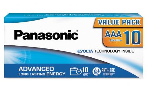10x TECHNOLÓGIA EVOLTA VNÚTRI PANASONIC AAA LR03 R3