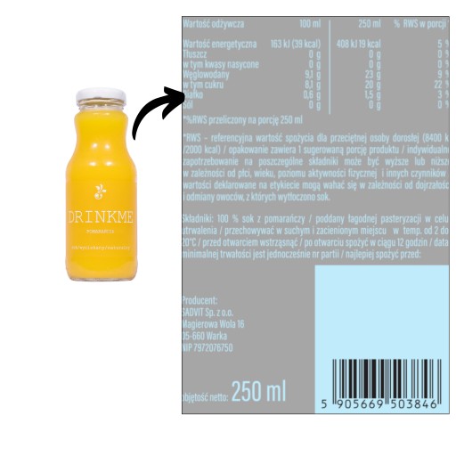 Pomarančový džús 100% pomarančový džús 250ml lisovaný pomaranč pre deti