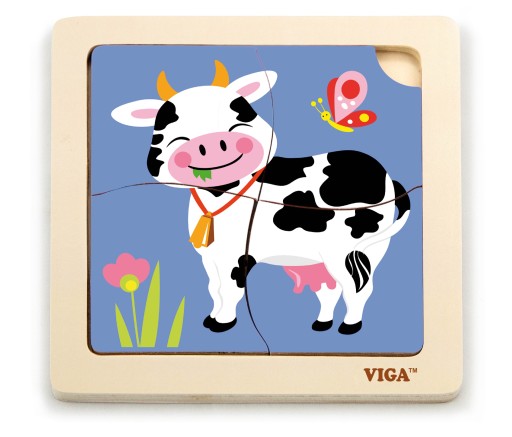 VIGA Handy Drevené puzzle Fudge