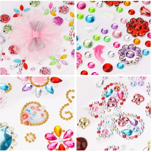 SAMOLEPIACE NÁLEPKY DIAMANTY ZIRCONIA DIY