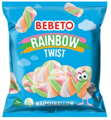 Bebeto Rainbow Twist Odra peny 60 g