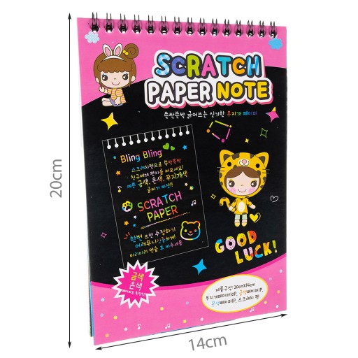 Zoškrabávacia maľovanka pre deti Blokový notebook Súprava dotykového pera