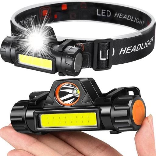 HLAVOVÁ LAMPA HLAVOVÁ LAMPA S MAGNETOVÝM COB MINI HLAVNÝM LAMPOM USB