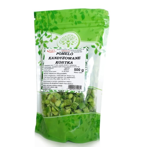 KANDIDOVANÉ POMELO, sušené, kocky 500g, ovocie KVALITA
