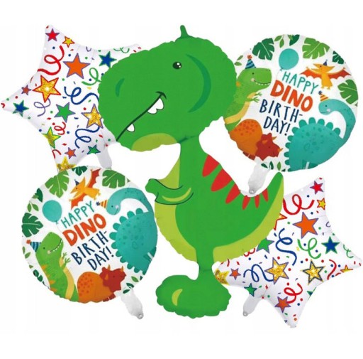 NARODENINOVÉ DINOSAURY PAPIEROVÉ TANIERE 6KS 18CM
