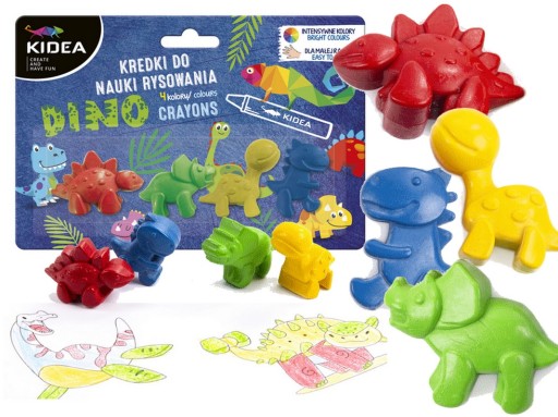 Pastelky pre batoľatá, aby sa naučili kresliť DINOSAURY