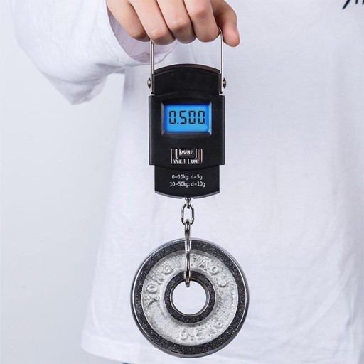 Elektronická závesná rybárska váha 50 kg