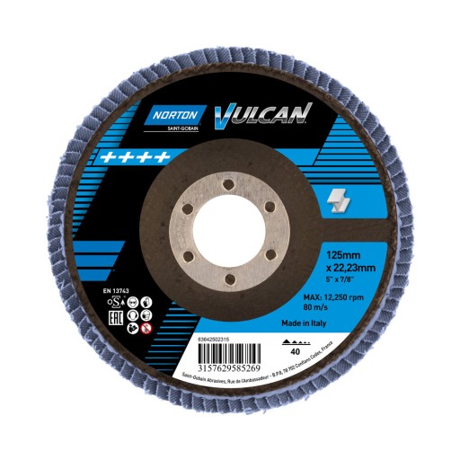 NORTON Brúsny kotúč FLAP 125 mm 40 VULCAN
