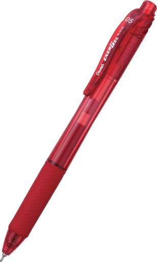 Vymazateľné červené gélové pero 0,5 mm PENTEL