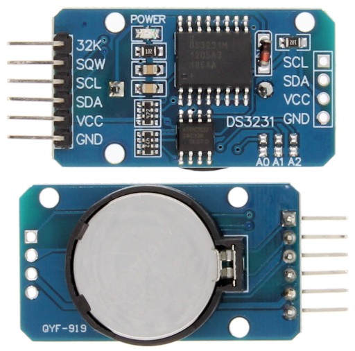Časový modul hodín DS3231 RTC AT24C32 Arduino + batéria.