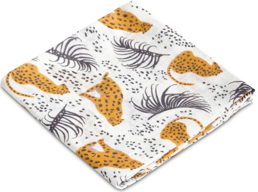 PLIENKA LEOPARD MUSLÍN 70 X 80