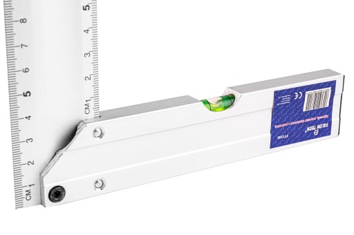 HLINÍKOVÁ UHĽOVÁ HVIEZDA S LEVEL TESAŘSKÝM PRAVIDLOM PRAVIDLO MERY 350 mm