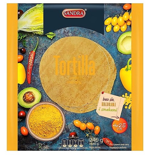 Sandra Tortilla kari 4 kusy 240 g