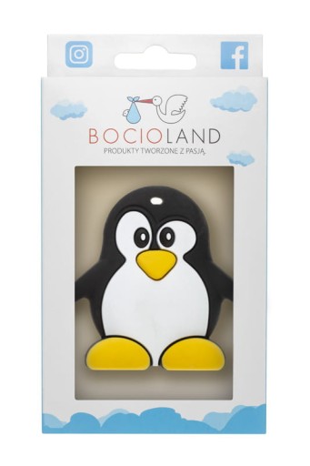Silikónové hryzátko Bocioland Penguin