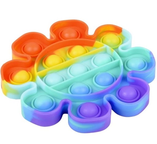 SENSORY TOY PUSH BUBBLE POP IT FLOWER