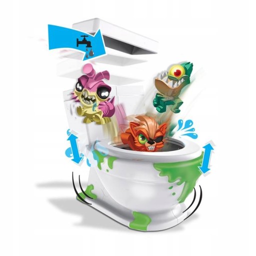 FLUSH FORCE 5-balenie HORRIBLE TOILET MONSTER WC set 5 figúrok