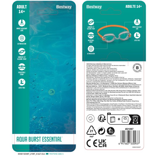 PLAVECKÉ OKULIARE BESTWAY GOGGLES 21097 +14 ROKOV