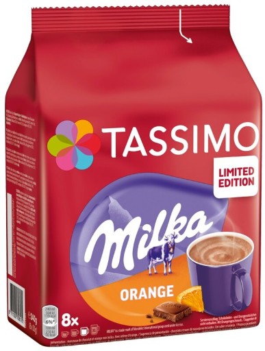 Kapsuly TASSIMO MILKA ORANGE - Limitovaných 8 ks