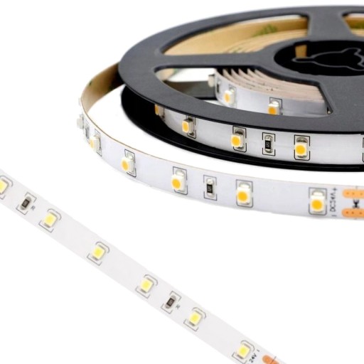 LED pásik 5m 3000K teplé biele svetlo 24V 54W pre podsvietenie