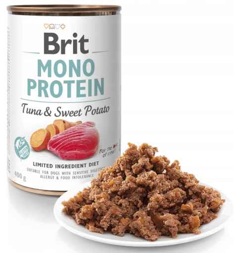 BRIT MONO PROTEIN TUNIAK A SLADKÉ ZEMIAKY 400G