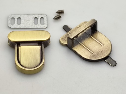 Zapínanie na zips na aktovkovú tašku 26/30 mm staré zlato