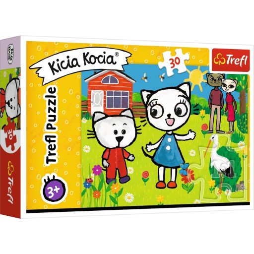 PUZZLE 30 ELEMENTS - MITTY CAT - DOBRODRUŽSTVÁ KITTY CAT - CREFL 18264