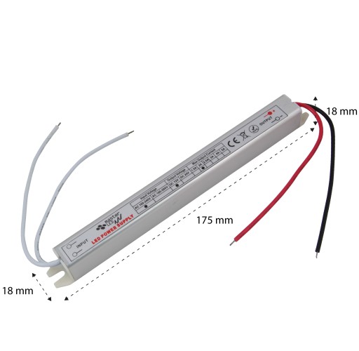 12V 24W 2A ULTRA SLIM zdroj pre LED pásy IP20