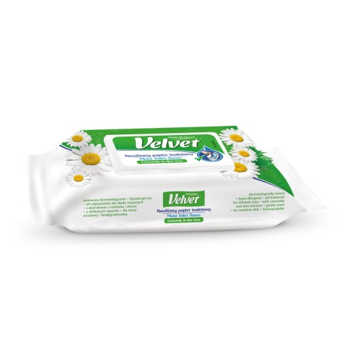 ZAMATOVÝ VLHČENÝ PAPIEROVÝ HARMANČEK A ALOE 42KS